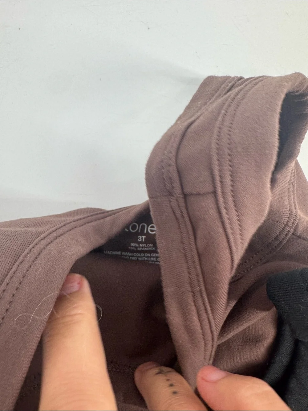 Tones Lot of 3 Bodysuits Brown Black Sleeveless & Pink Long Sleeve SET Size 3T